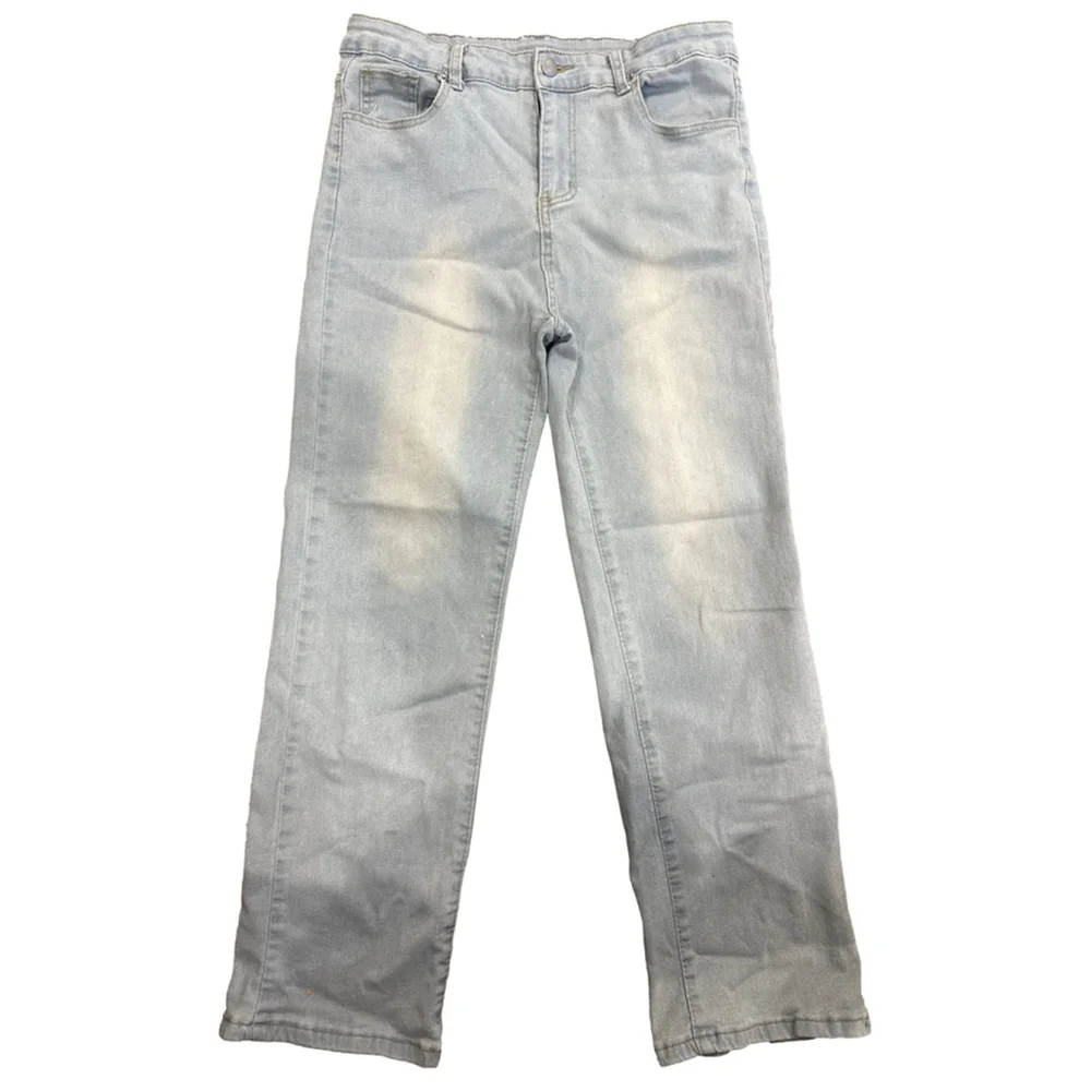 Women's Light Blue Straight Leg Jeans Size M - Picture 1 of 5
